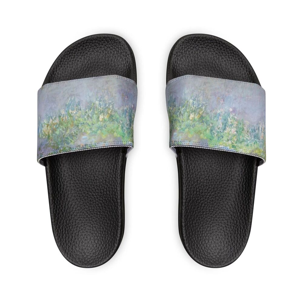 NEW Wisteria Women Floral Black Removable Strap Water Friendly Pool Slide Sandal - Picture 4 of 7